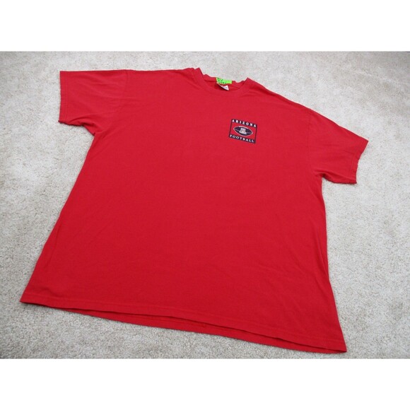 VINTAGE Arizona Wildcats Shirt Mens Extra Large XL Red Blue Football NCAA 90s - Picture 3 of 12